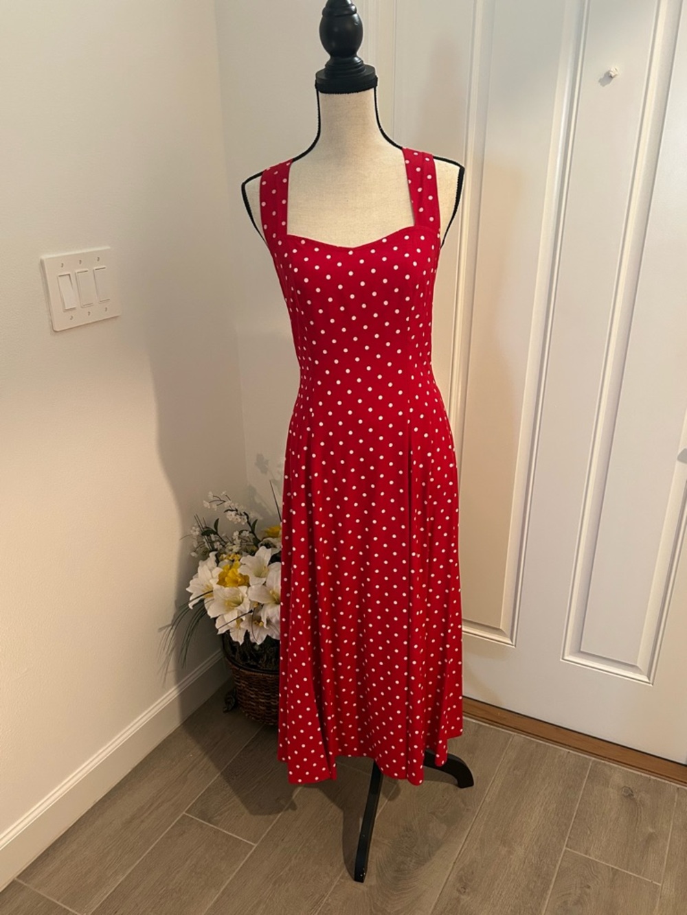 My Michelle Red Polka Dot Dress Size 7/8